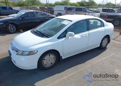 2008 Honda Civic Hybrid from USA, damaged, VIN JHMFA36298S003690